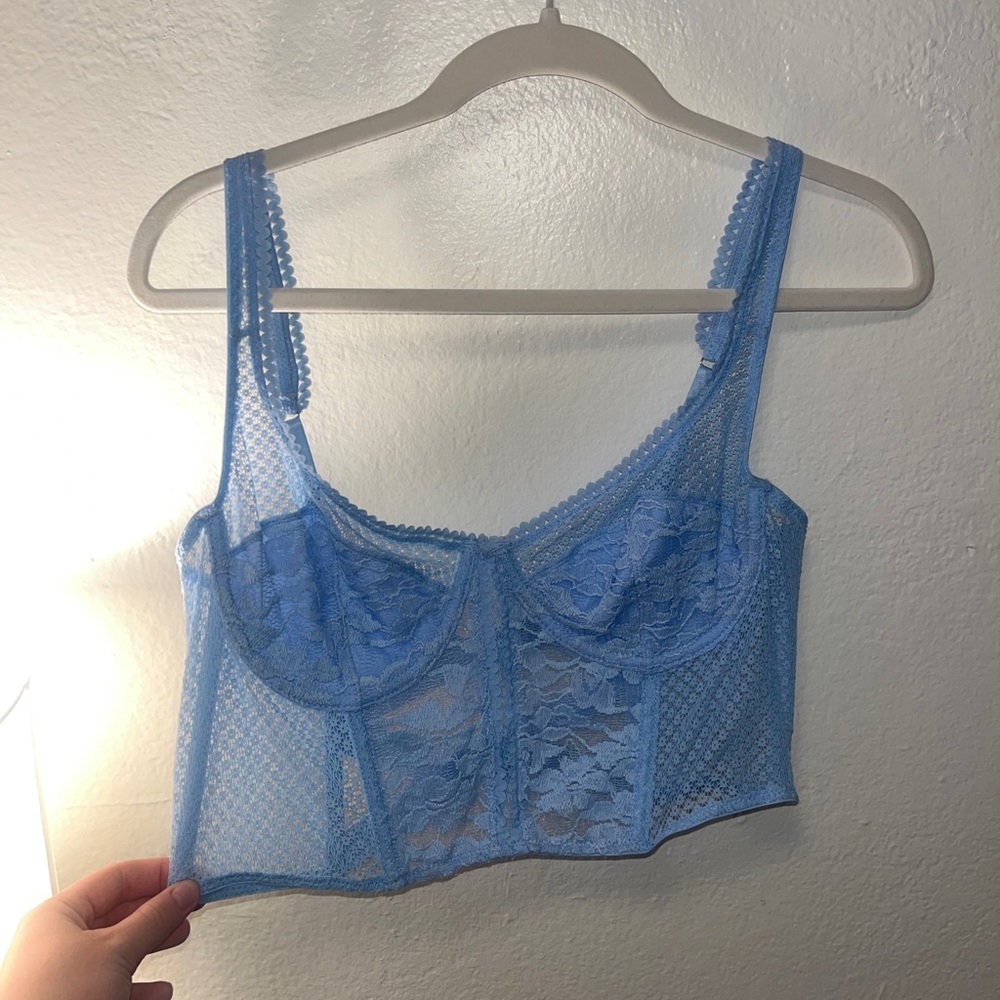 Blue Urban Outfitters corset top
